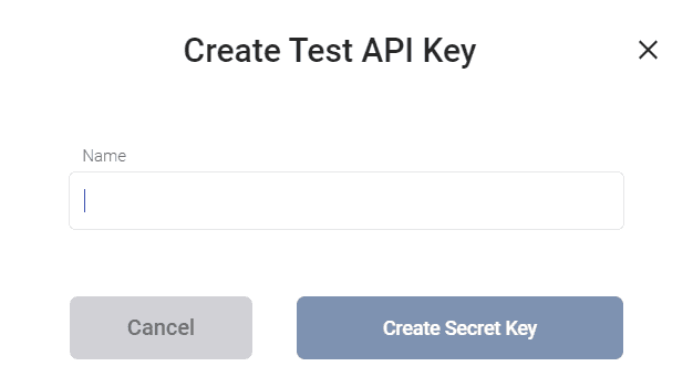Create API keys
